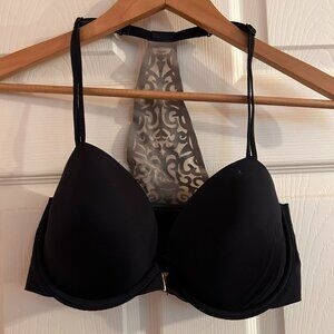 32DD Racerback Demi Black Victoria's Secret Bra